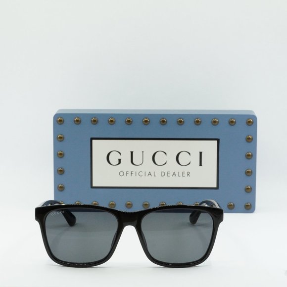 FINAL PRICE NEW GUCCI GG0746S 001 BLACK GREY UNISEX SUNGLASSES - Picture 3 of 11